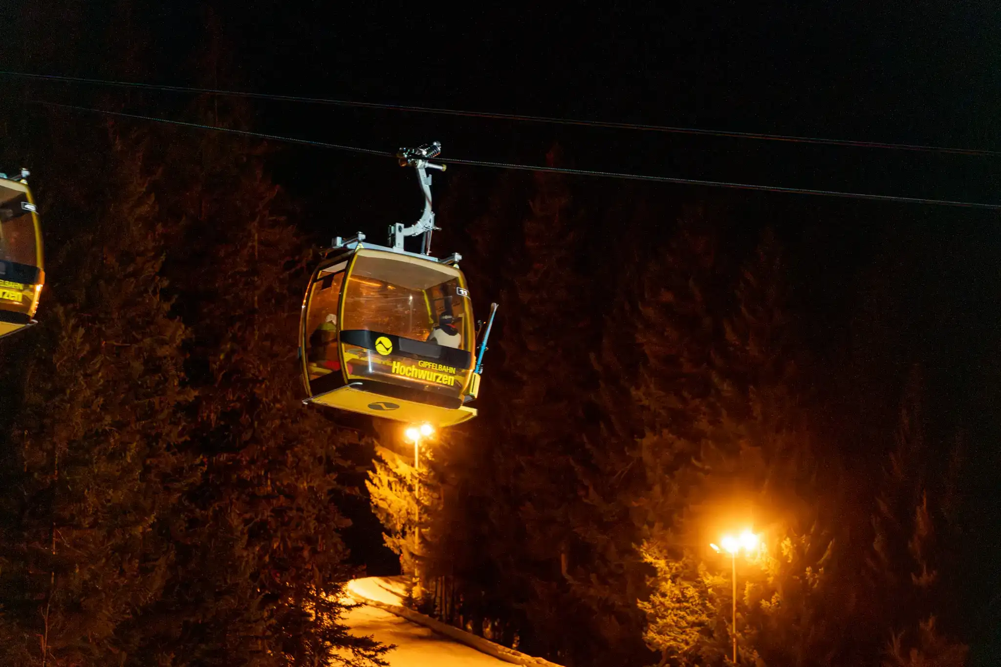 Večerná lanovka Hochwurzen